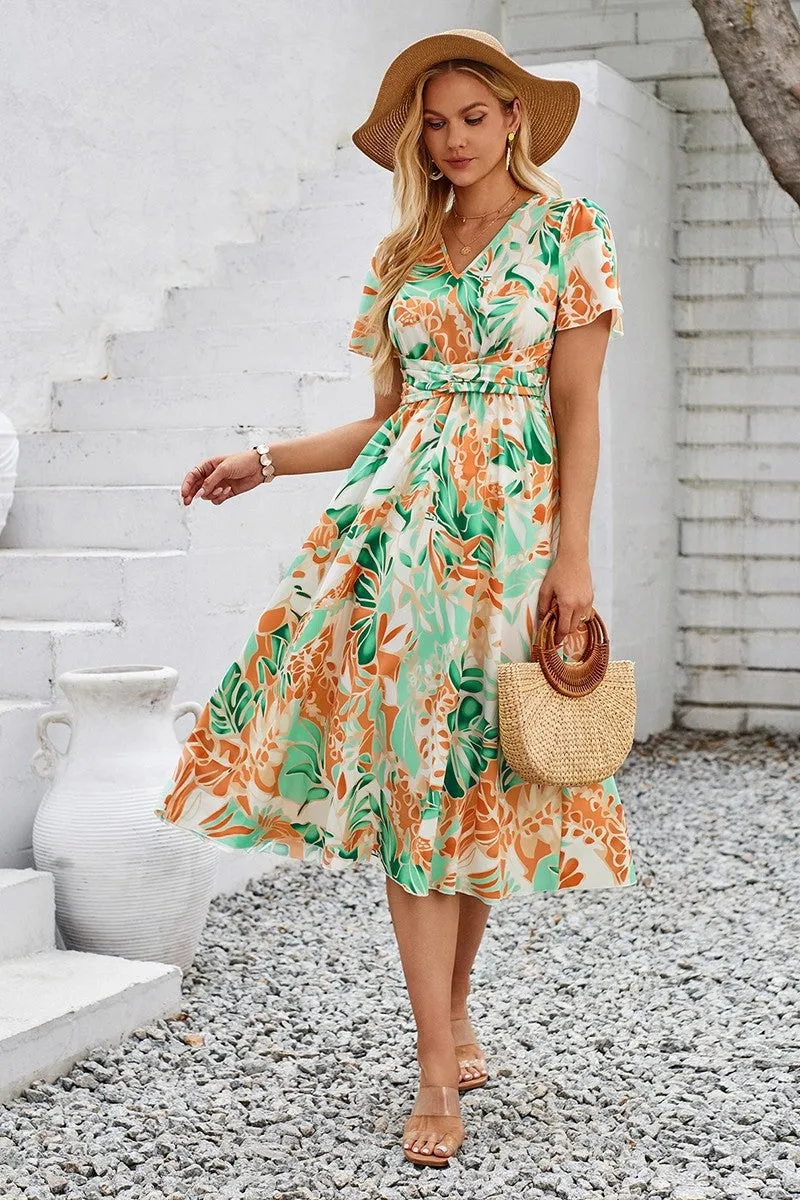 Meadow Dreams Belted Midi