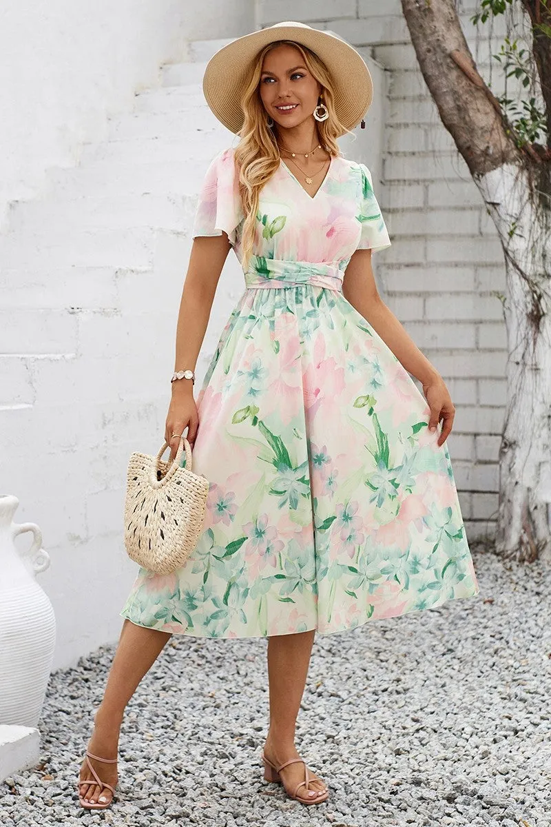 Meadow Dreams Belted Midi