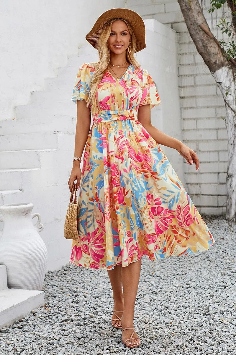 Meadow Dreams Belted Midi
