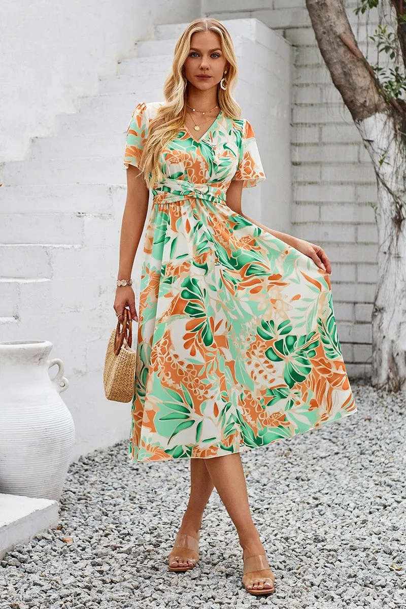 Meadow Dreams Belted Midi