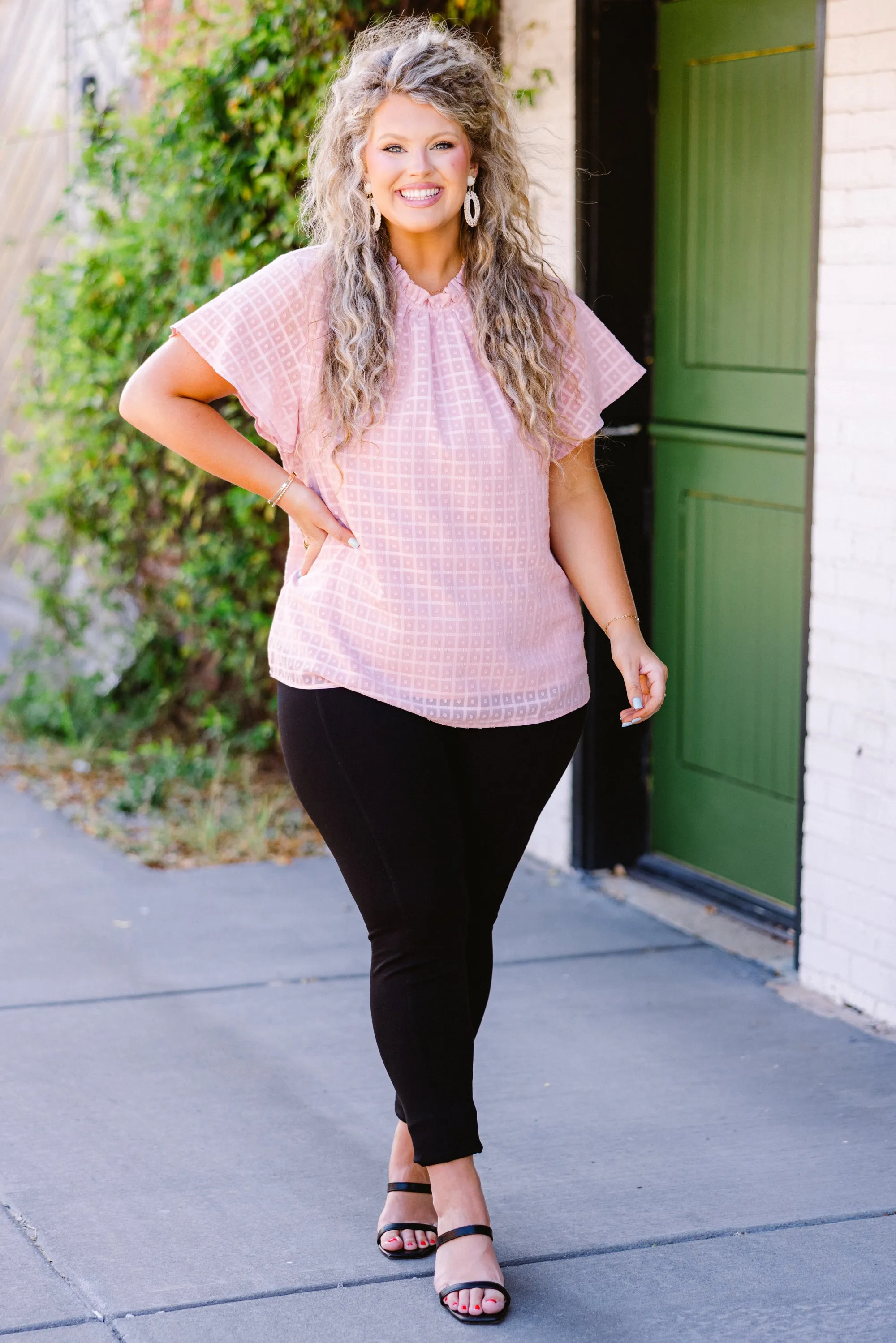 Meet Me In Wonderland Top, Pink