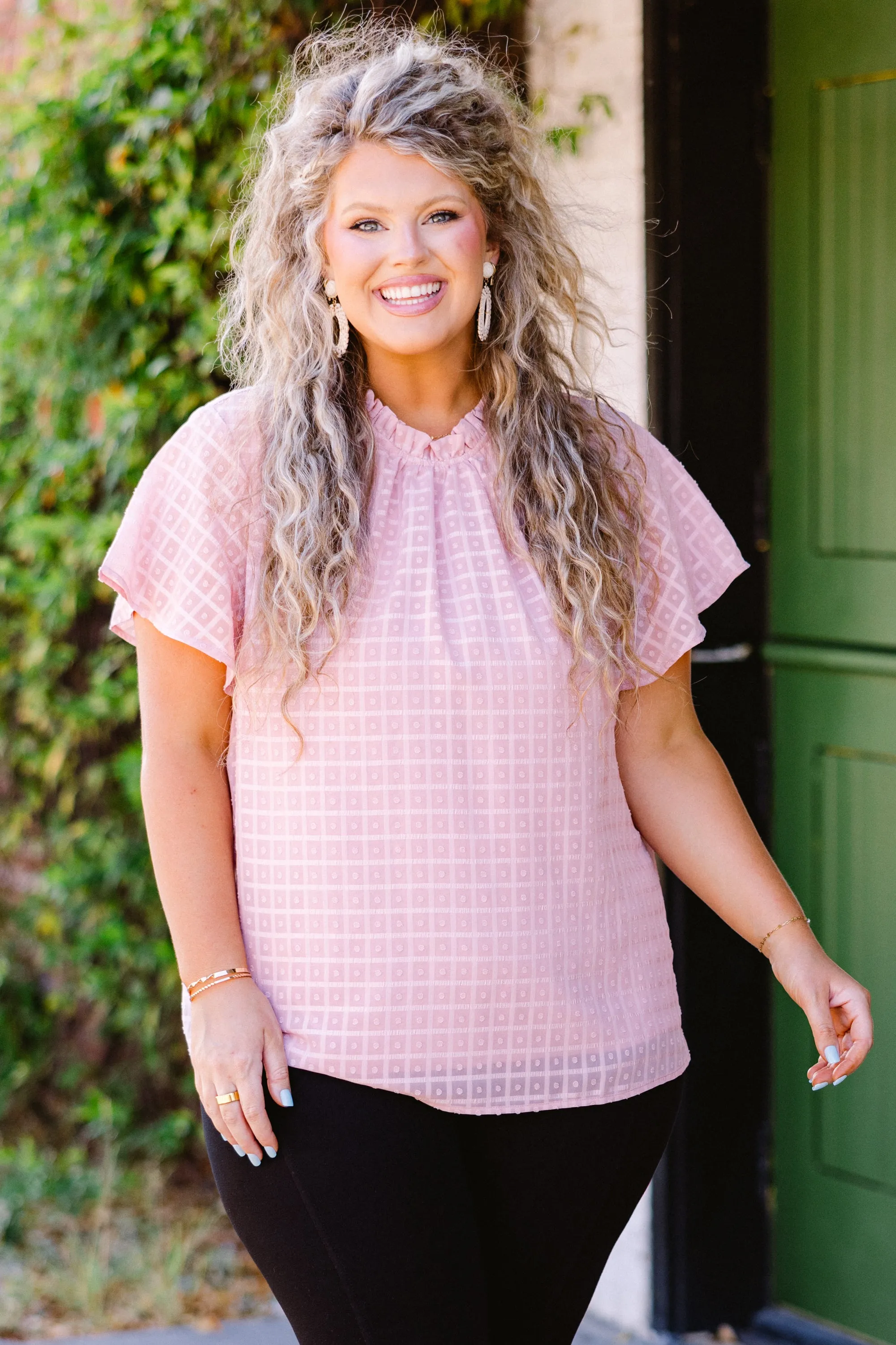 Meet Me In Wonderland Top, Pink