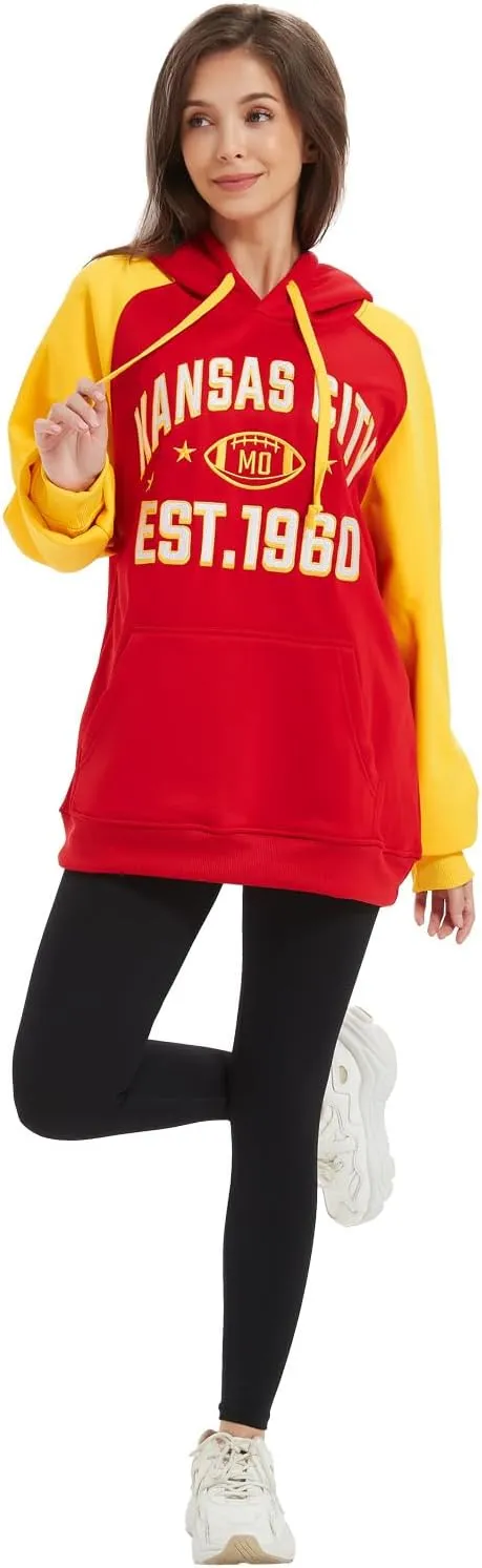 Mens City Football Fully Embroidery Soft Classic Pullover Sweatshirt Hoodie