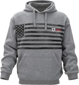 Men's USA Flag Patriotic Hoodie Ultra Soft Heavyweight Sweatshirt