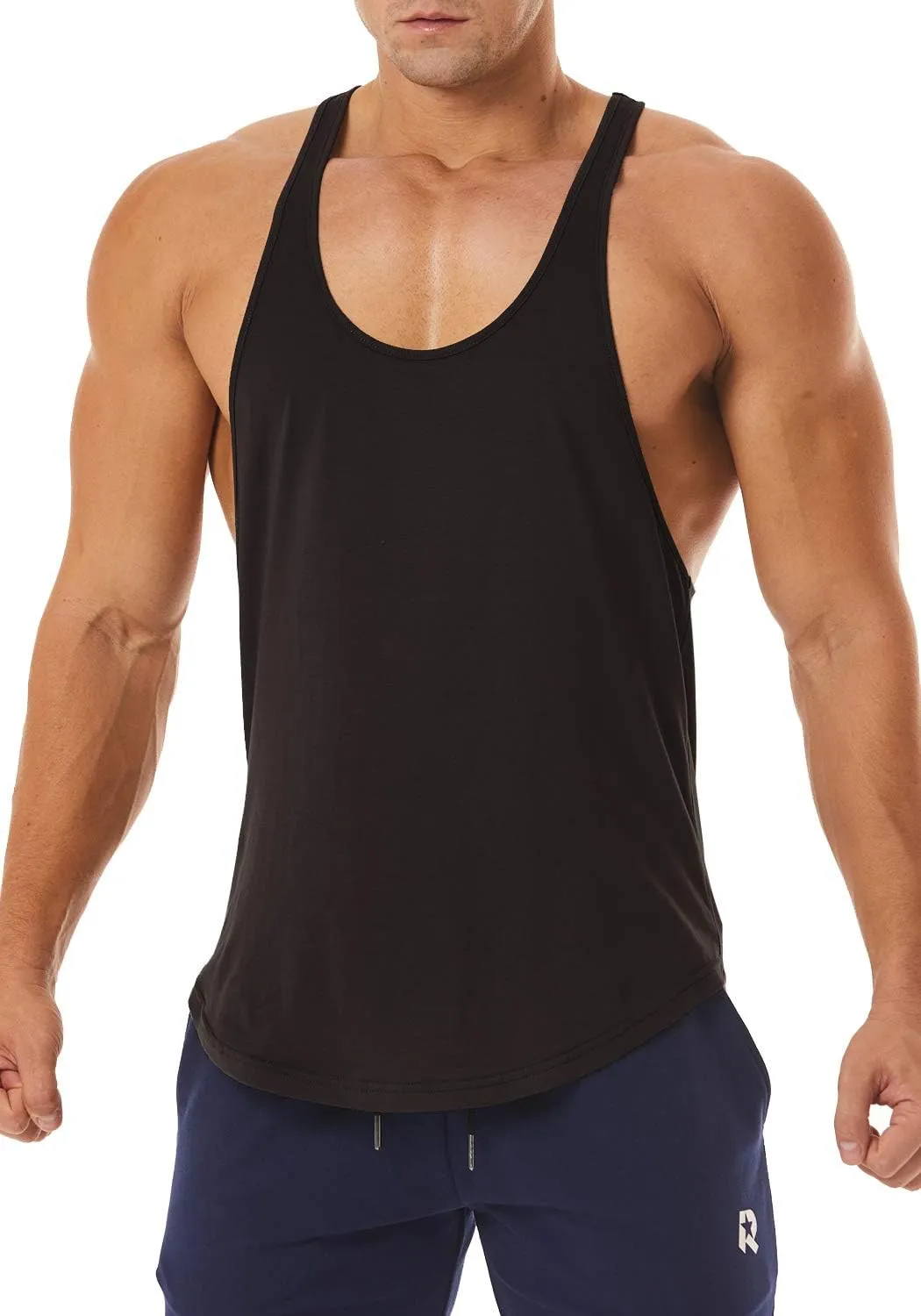 Men's Workout Quick Dry Soft Gym Bodybuilding Stringer Tank Tops