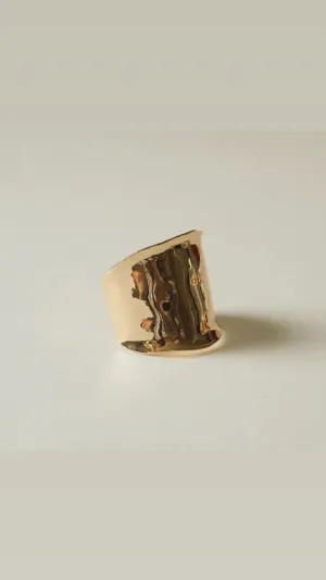 Metal Hair Ponytail Cuff Stick in Gold - Nar’sha