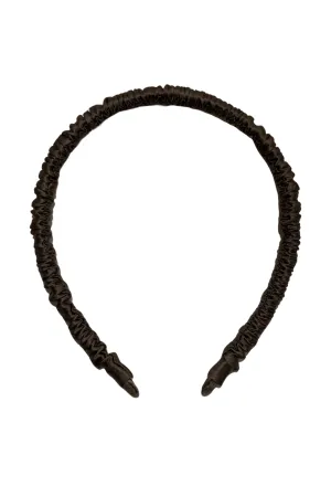 Mink Anabel Silk Rushed Thin Headband