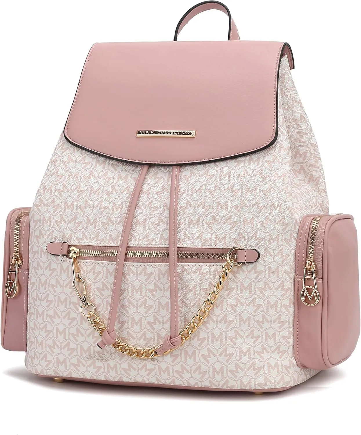 MKF Collection Women Backpack, Vegan Leather Top-Handle Handbag Ladies Daypack Bookbag by Mia k