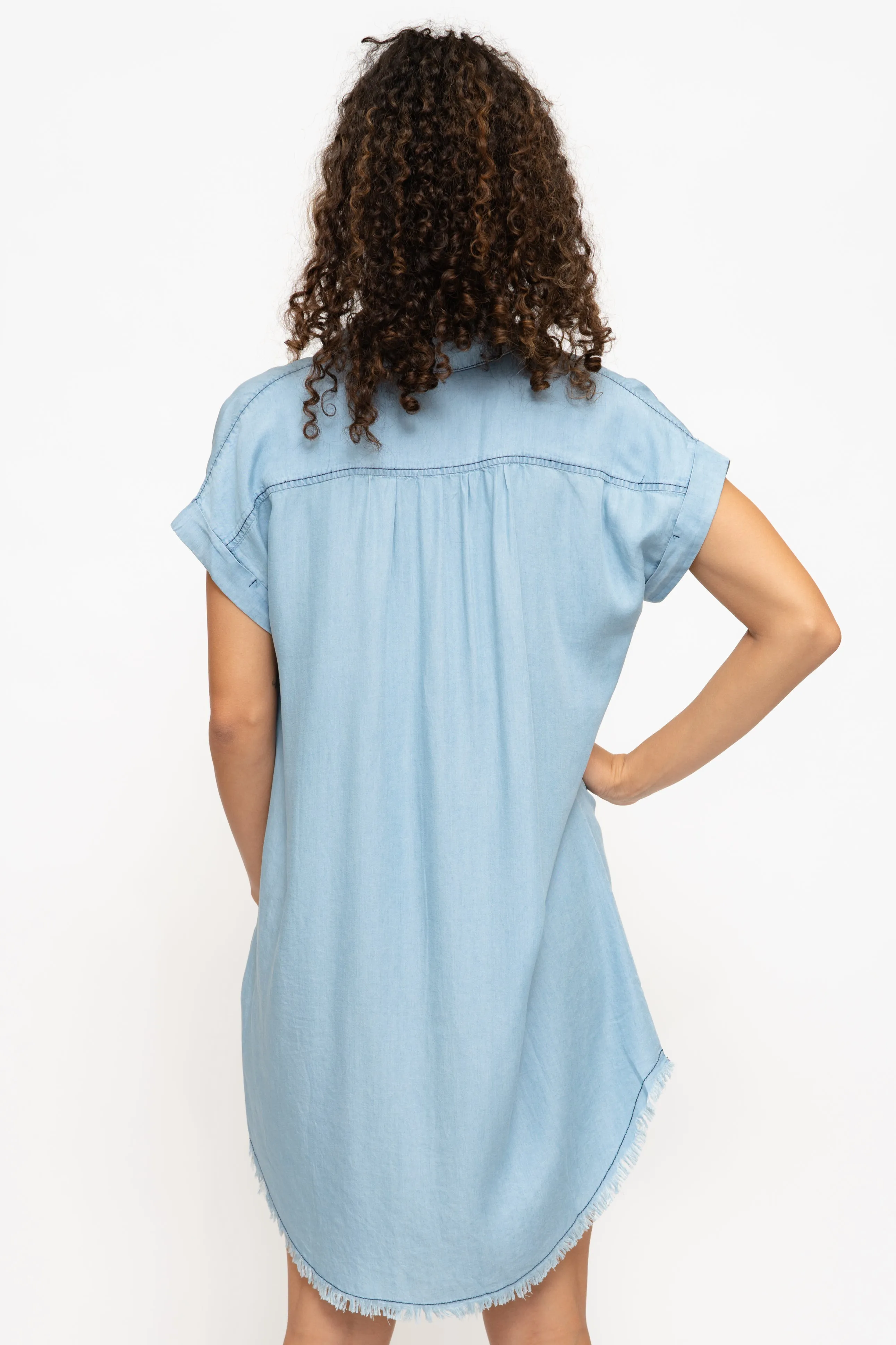 MONACO  POCKETED DENIM  DRESS