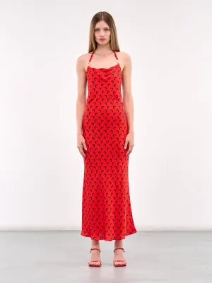Moon Satin Slip Dress (WDR302B-CWOV0060-RED)