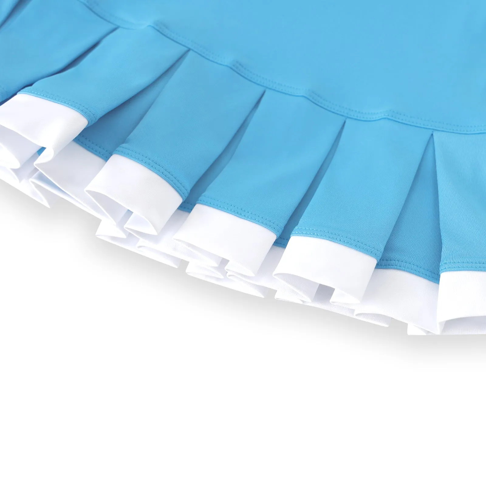 #Moroccan Morning Aqua Pleat Dress
