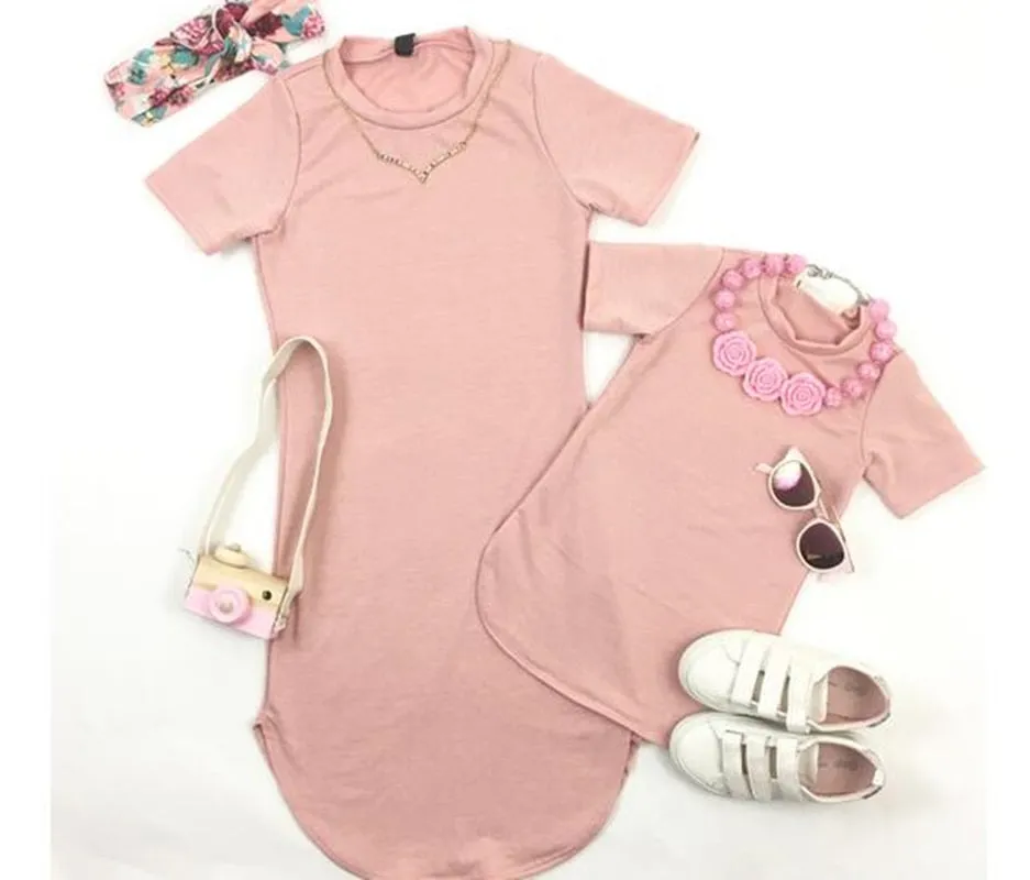 Mother Daughter T shirt Dresses