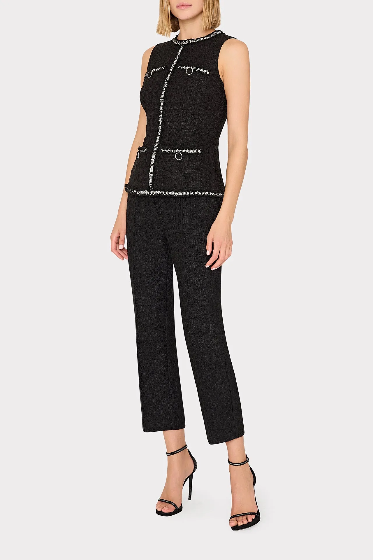 Nette Boucle Sleeveless Top