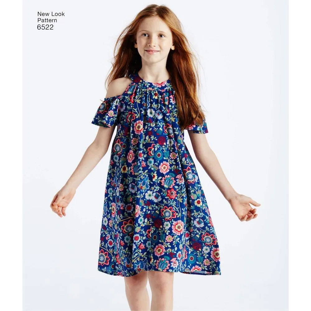 Newlook Pattern 6522 Child's and Girls' Dresses and Top