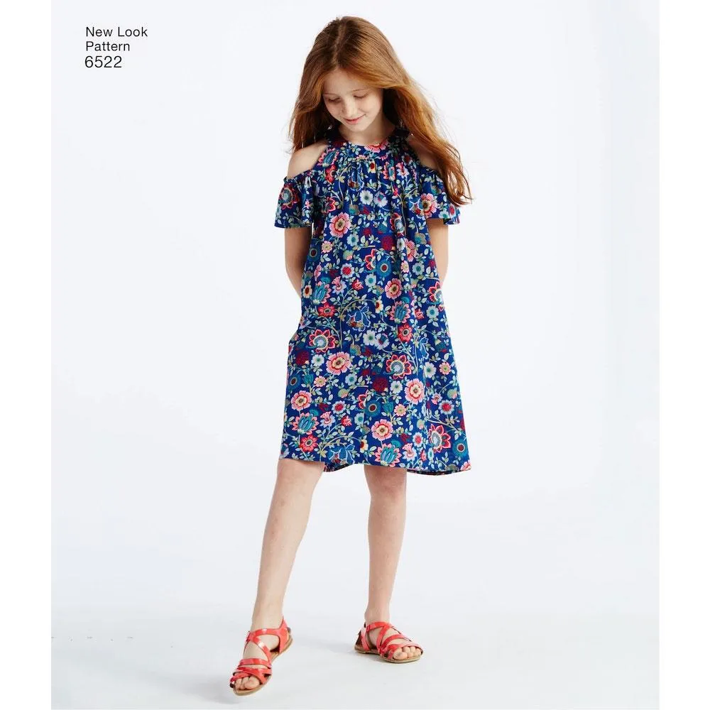 Newlook Pattern 6522 Child's and Girls' Dresses and Top