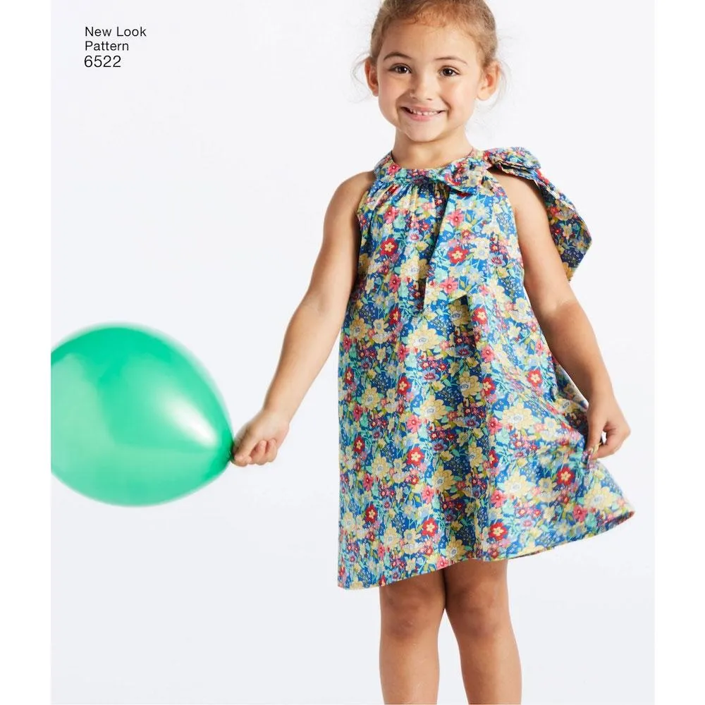 Newlook Pattern 6522 Child's and Girls' Dresses and Top