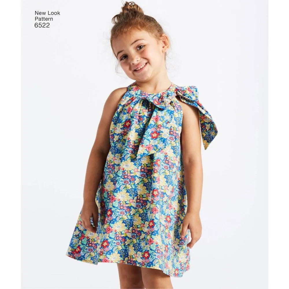 Newlook Pattern 6522 Child's and Girls' Dresses and Top