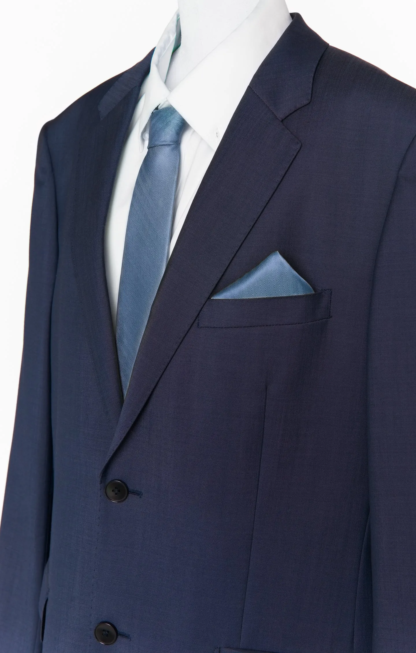 Nico Neck Tie ~ Slate Blue Solid