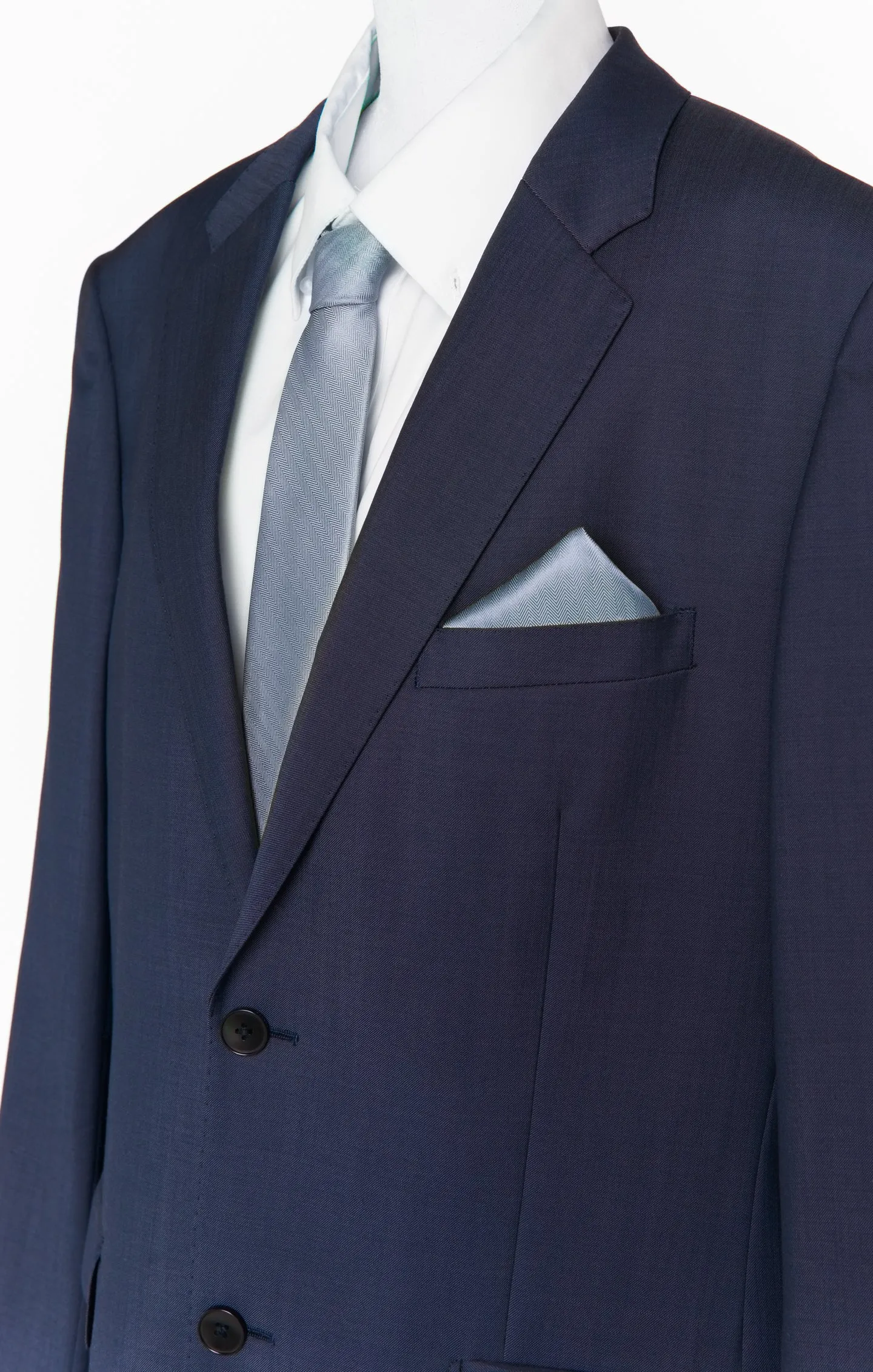 Nico Neck Tie ~ Steel Blue Solid