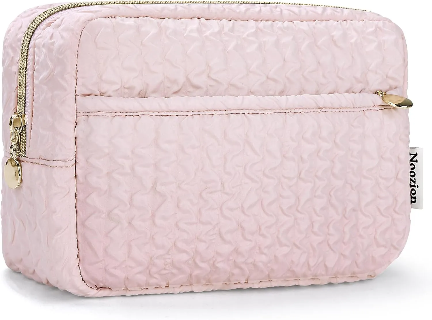 Noozion Makeup Bag, Travel Cosmetic Bag, Folded Make Up Bag for Women, Makeup Organizer Case, Wide-open Pouch Purse, Travel Essentials
