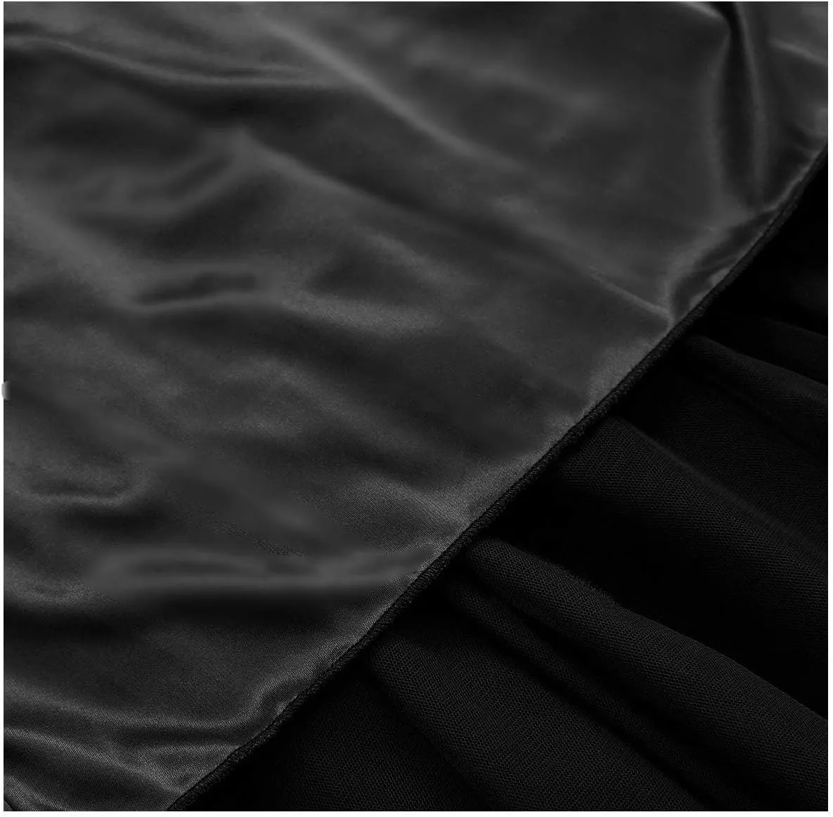 OBBUE Women's A Line Tulle Party Evening Tutu Skirts Tea Length