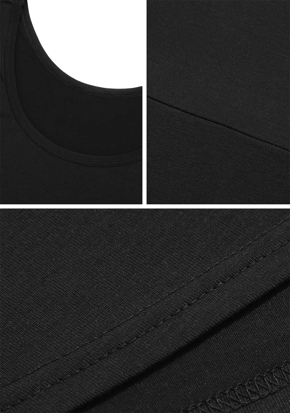 OMZIN Women's Sleeveless Midi Dress Casual Flared Tank Dress Solid Color Cotton Skater Swing Dresses