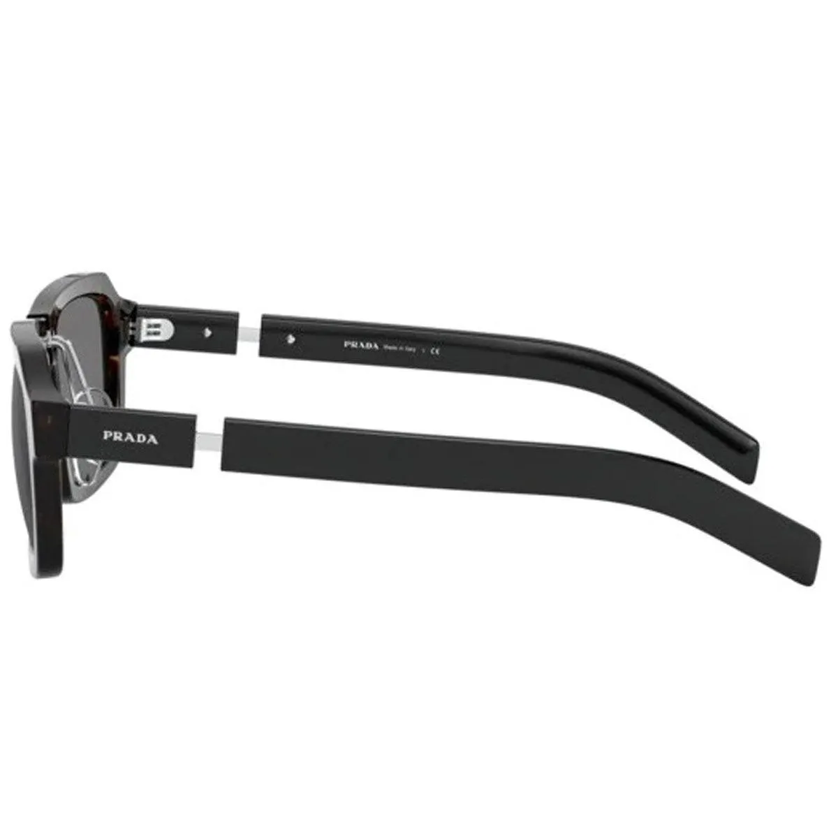 Prada Women's Sunglasses - Grey Lens Havana Acetate Full-Rim Frame | 09XS-2AU5S053