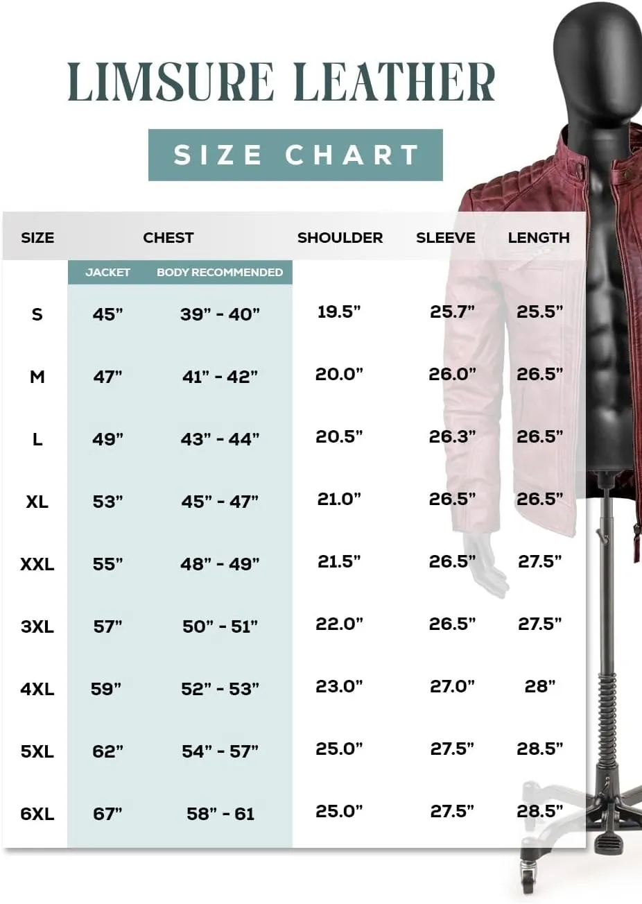 Real Leather Jacket Men - Motorcycle Soft Real SheepSkin Leather Jacket