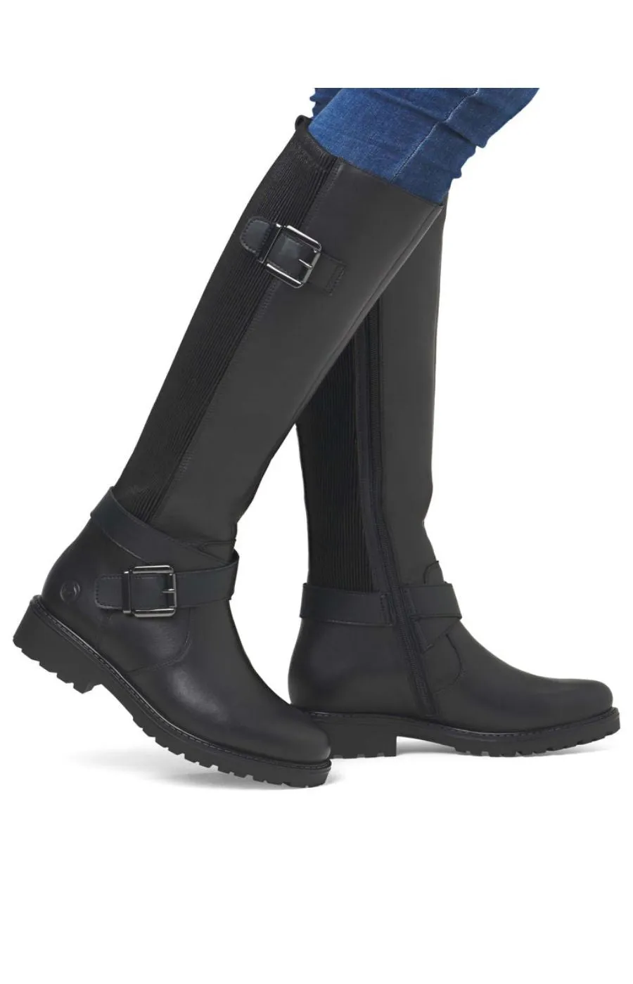 Remonte Knee High Buckle Boot