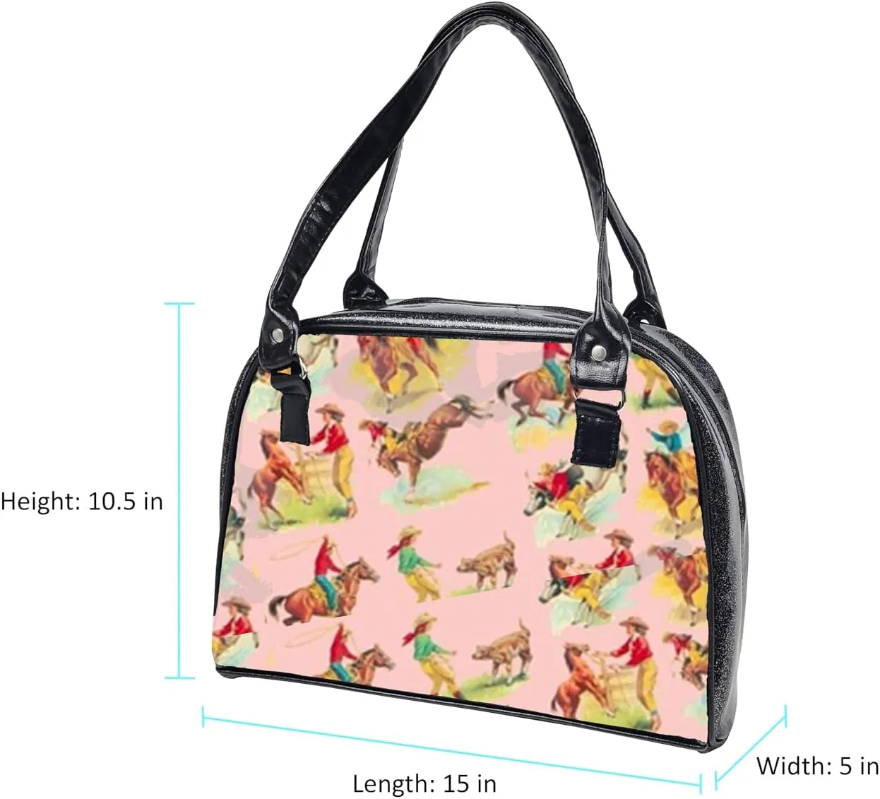 Retro Colorful, Large, Whimsical, Womens Handbag, Purse, Travel Bag, Satchel, Favorite Tote