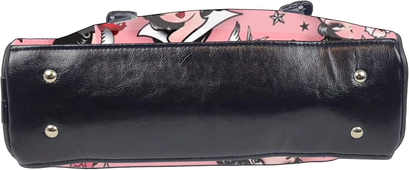 Retro Colorful, Large, Whimsical, Womens Handbag, Purse, Travel Bag, Satchel, Favorite Tote