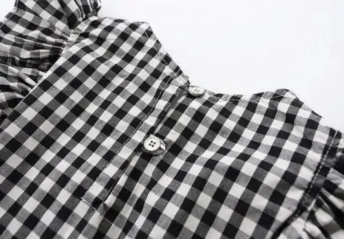 Ruffle Gingham Dress