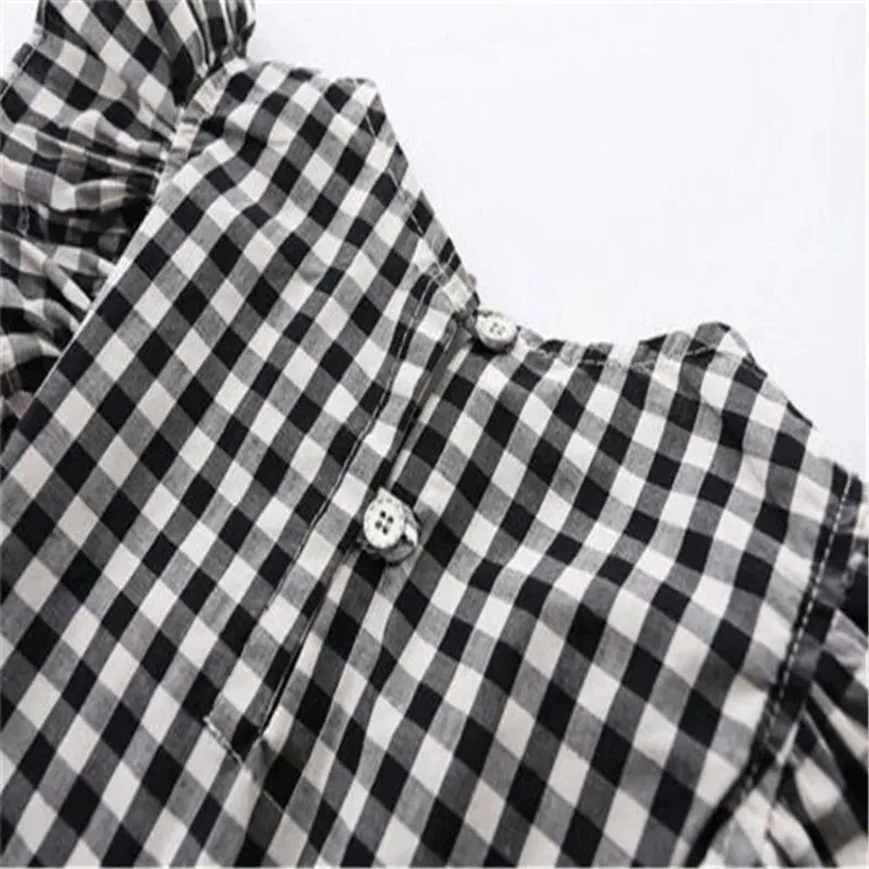 Ruffle Gingham Dress