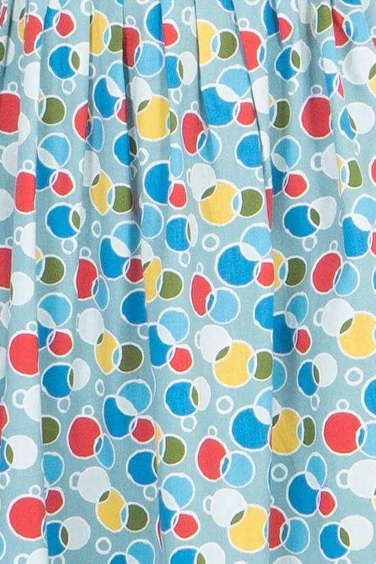 Seasalt Seamstress Geometric Print Sleeveless Blue Short Dress