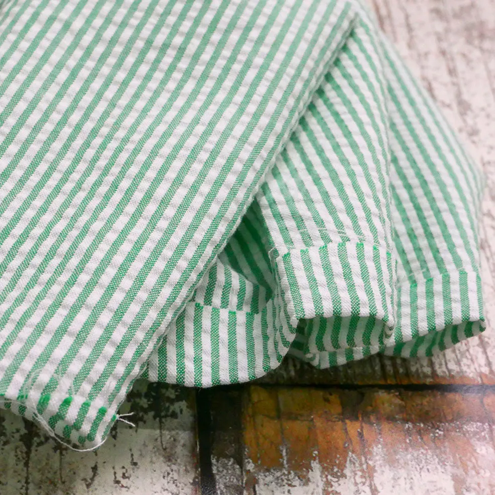 Seersucker Stripe Green
