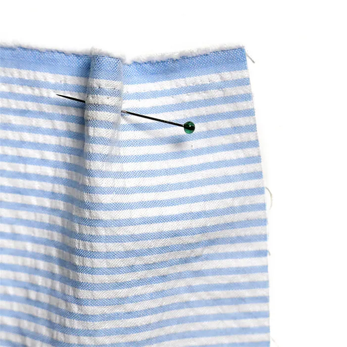 Seersucker Stripe Light Blue