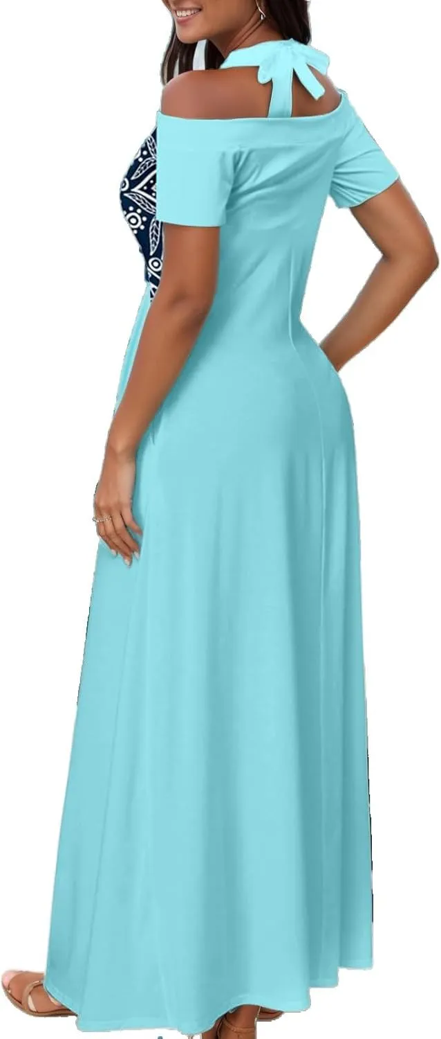 SheKiss 2025 Women's Casual Summer Floral Long Maxi Dresses Floor Length Sleeveless Plus Size Sundresses
