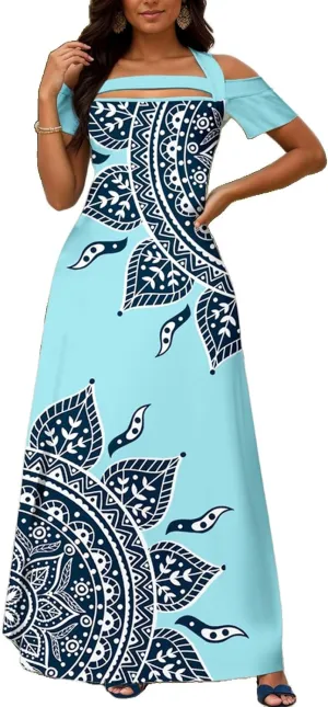 SheKiss 2025 Women's Casual Summer Floral Long Maxi Dresses Floor Length Sleeveless Plus Size Sundresses