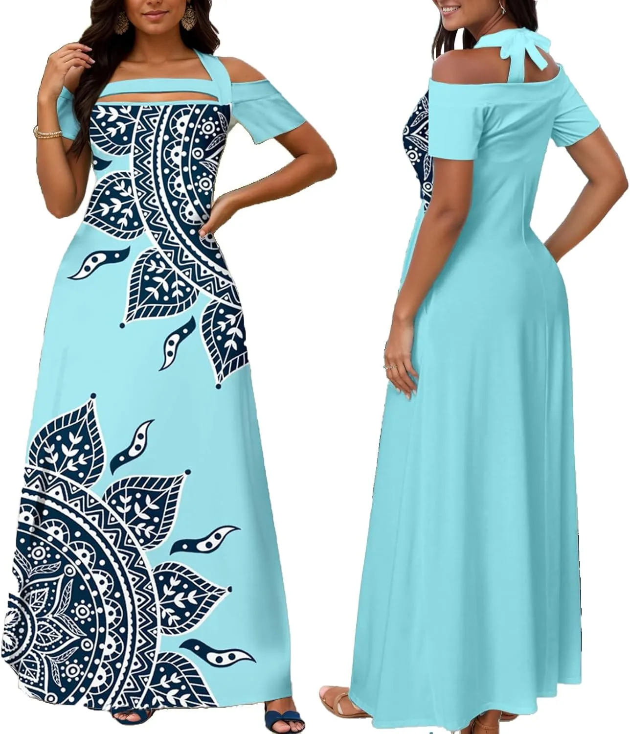 SheKiss 2025 Women's Casual Summer Floral Long Maxi Dresses Floor Length Sleeveless Plus Size Sundresses