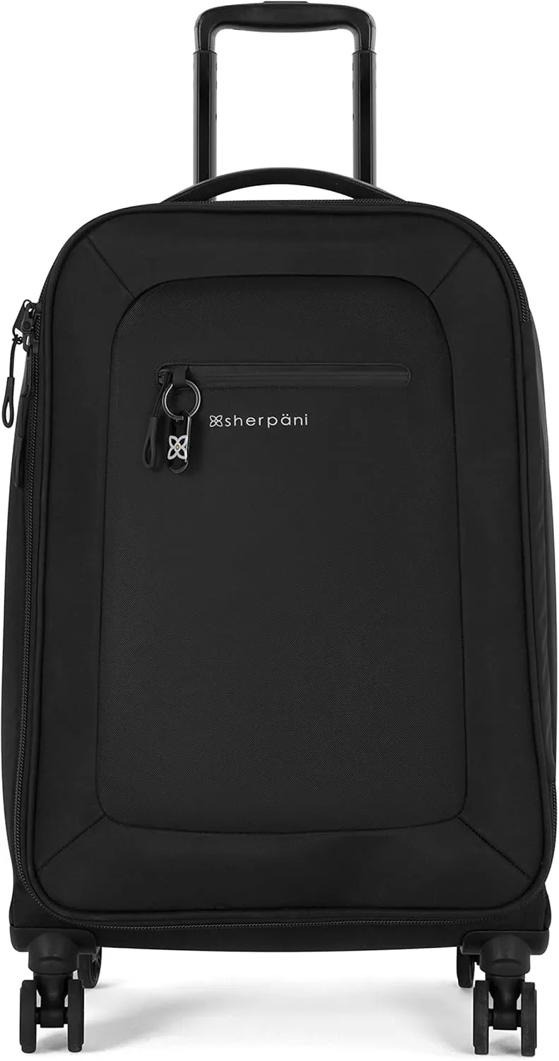 Sherpani Women Soft Side Check in Luggage, Carbon, 26 Inch