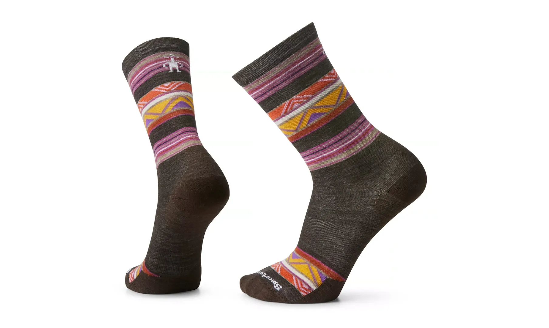 Smartwool Everyday Zig Zag Valley Zero Cushion Crew Socks Color: Chestnut