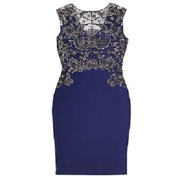 Sophisticated Lace-Top Bodycon Dress
