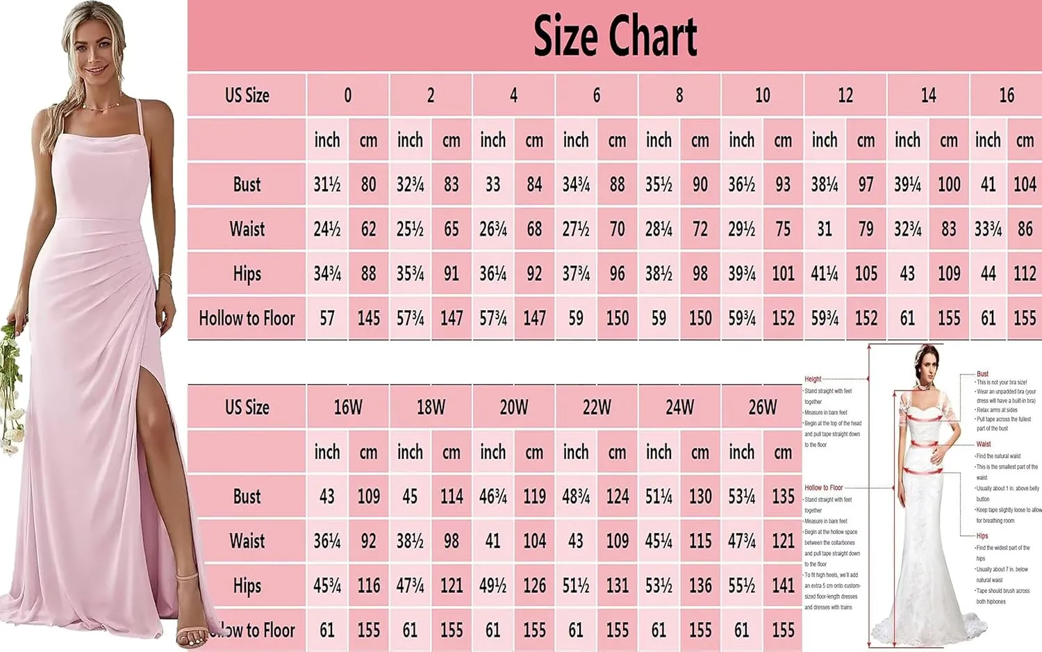 Spaghetti Straps Bridesmaid Dresses for Wedding Chiffon Side Slit Long Formal Dresses for Women Evening Party