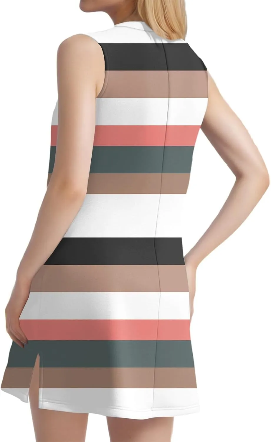 Summer Dresses for Women 2025 Casual Floral Sundresses Sleeveless T Shirt Dresses Beach Loose Tank Dress with Split