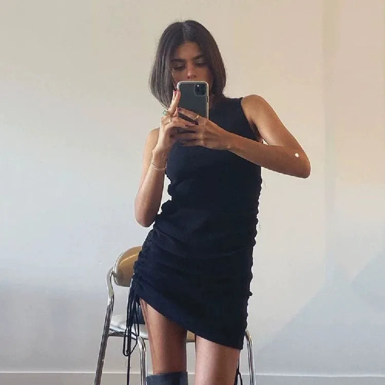 Summer Slim-Fit Sheath Tank Dress