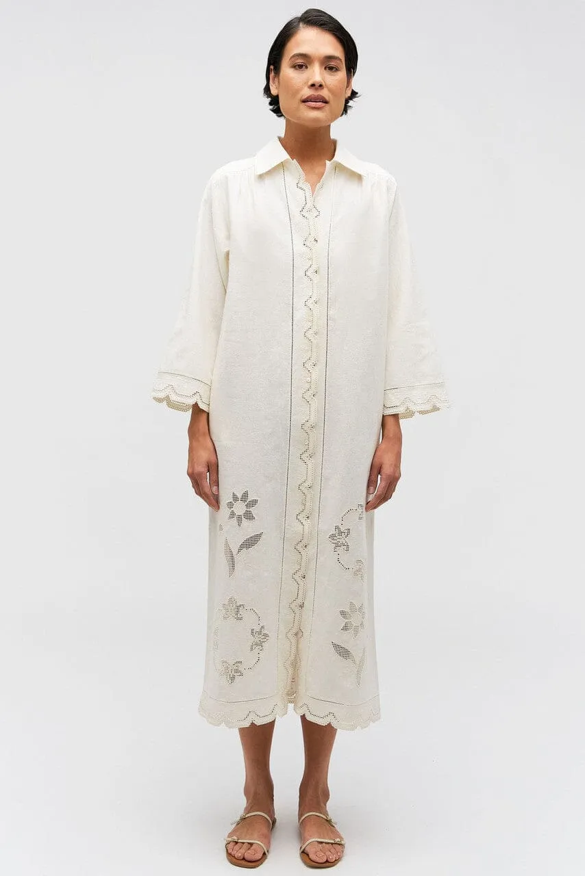 Table Cloth Lace Column Dress