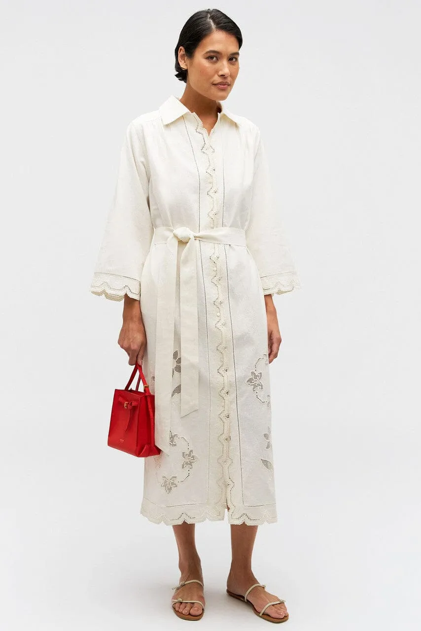 Table Cloth Lace Column Dress