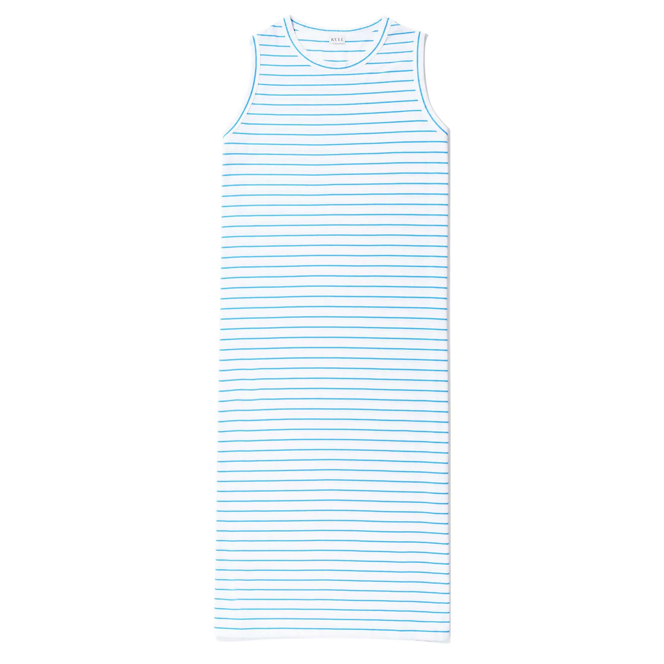 The Tank Dress - White/Azzurro