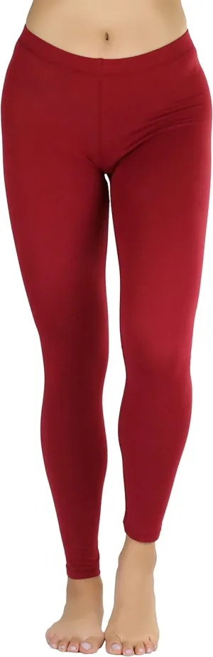 ToBeInStyle Women's Premium Soft Essential Full Length Cotton Leggings
