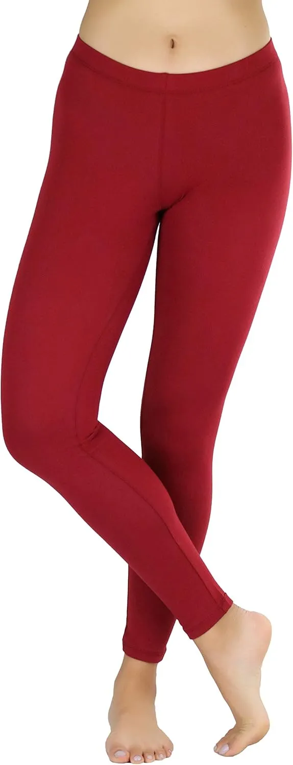ToBeInStyle Women's Premium Soft Essential Full Length Cotton Leggings